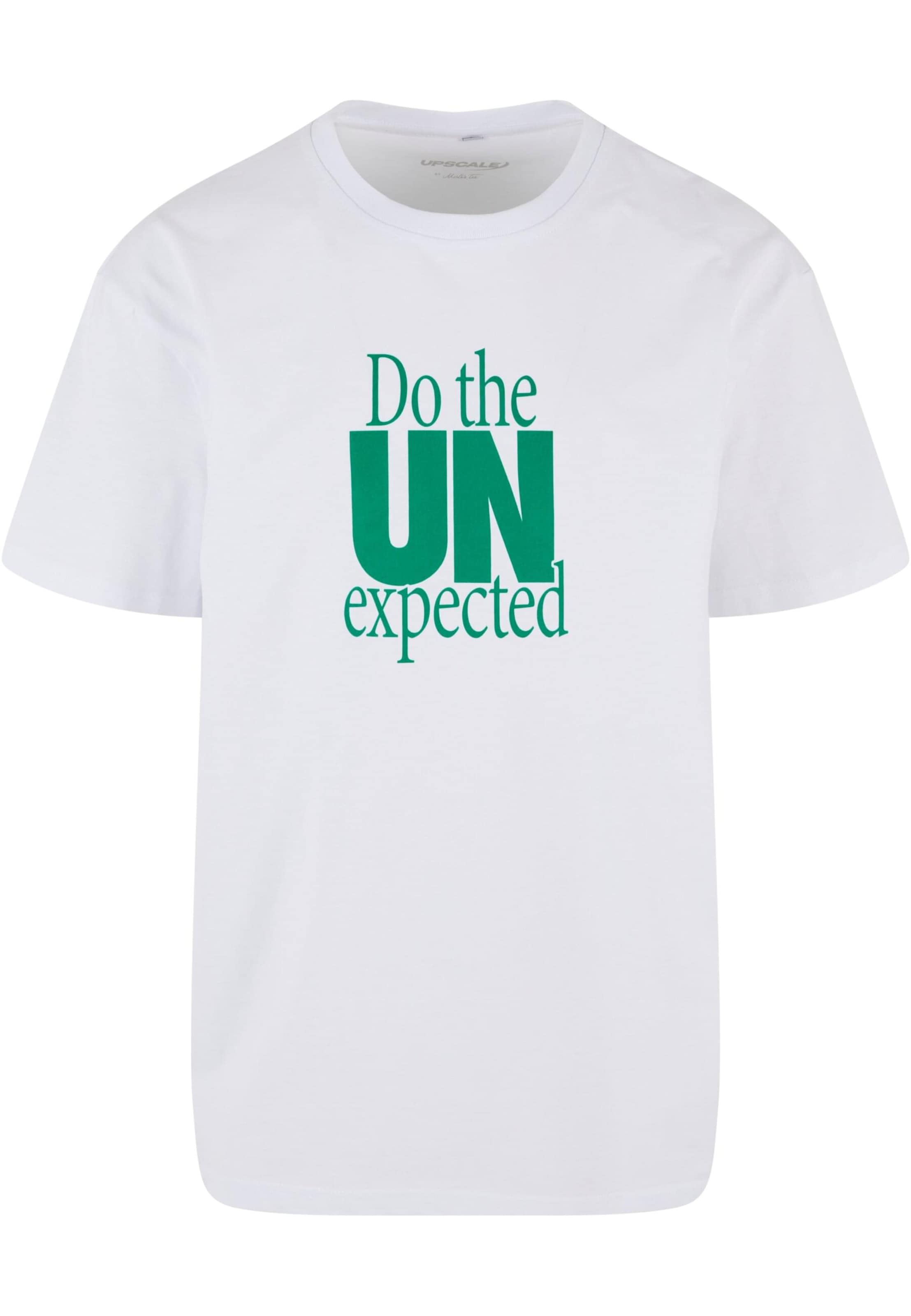 MT Upscale Tričko 'Do The Unexpected' – bílá: přední strana