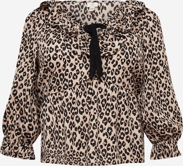 River Island Plus Bluse in Braun: predná strana