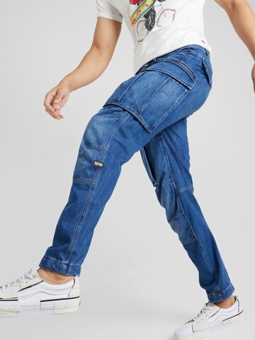 Effilé Pantalon cargo G-STAR en bleu