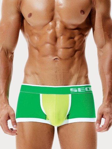 SEOBEAN Boxer shorts 'Nylon Trunk' in Green: front