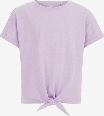 T-Shirt WE Fashion en violet : devant