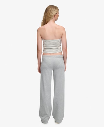 Superdry & Co Wide leg Broek 'Athletic Essentials' in Grijs