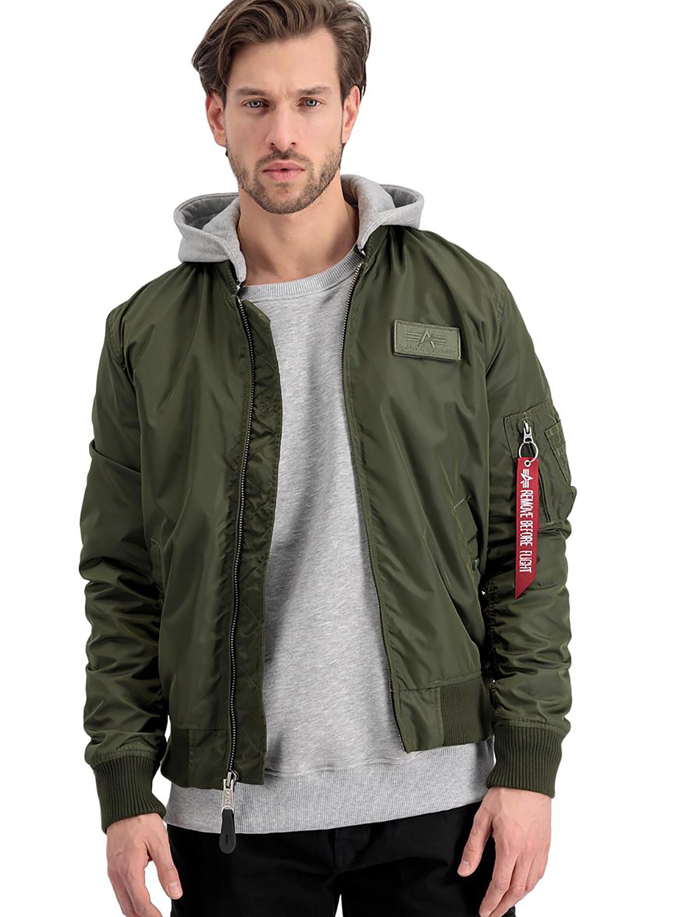 ALPHA INDUSTRIES Between-Season Jacket 'MA-1 TT' in Green