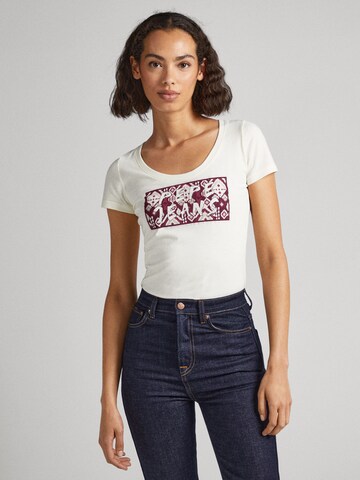 Pepe Jeans T-Shirt 'BRANDI' in Weiß: Vorderseite