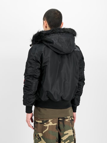 ALPHA INDUSTRIES Between-Season Jacket 'Deflector' in Black: back