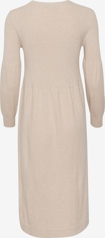 Cream Knitted dress 'Dela' in Beige