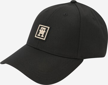 TOMMY HILFIGER Cap 'SPORT LUXE' in Schwarz: predná strana