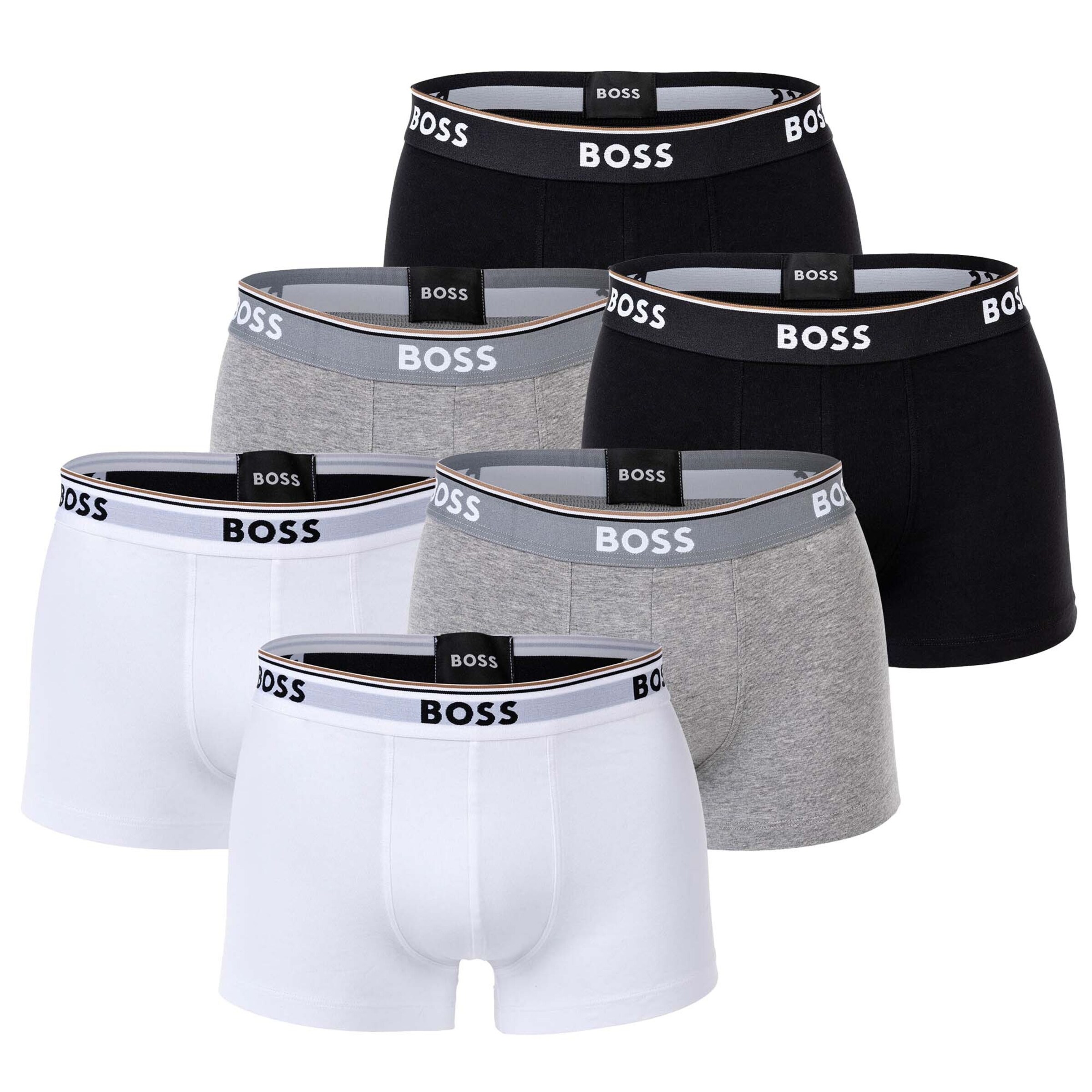Boxer di BOSS in grigio: frontale
