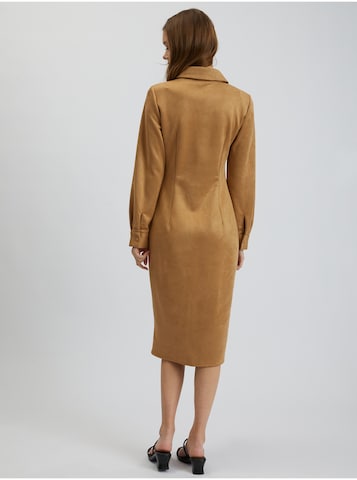 Orsay Shirt Dress in Brown