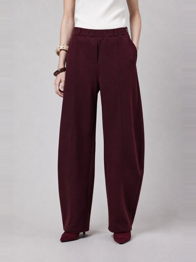 OWN Off With Nature Bukser 'Pantalone Barrel in Interlock Burgundy' i 34 i bordeaux, Produktvisning