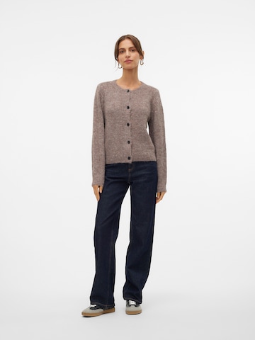 VERO MODA Knit cardigan 'VMNOVAH' in Brown