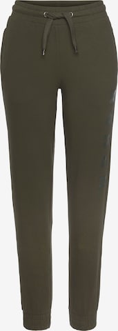 BENCH Tapered Pants in Green: front