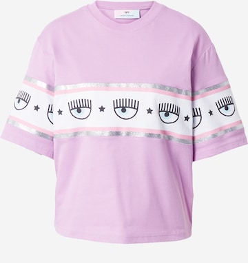 Chiara Ferragni T-shirt 'MAGLIETTE' i lila: framsida