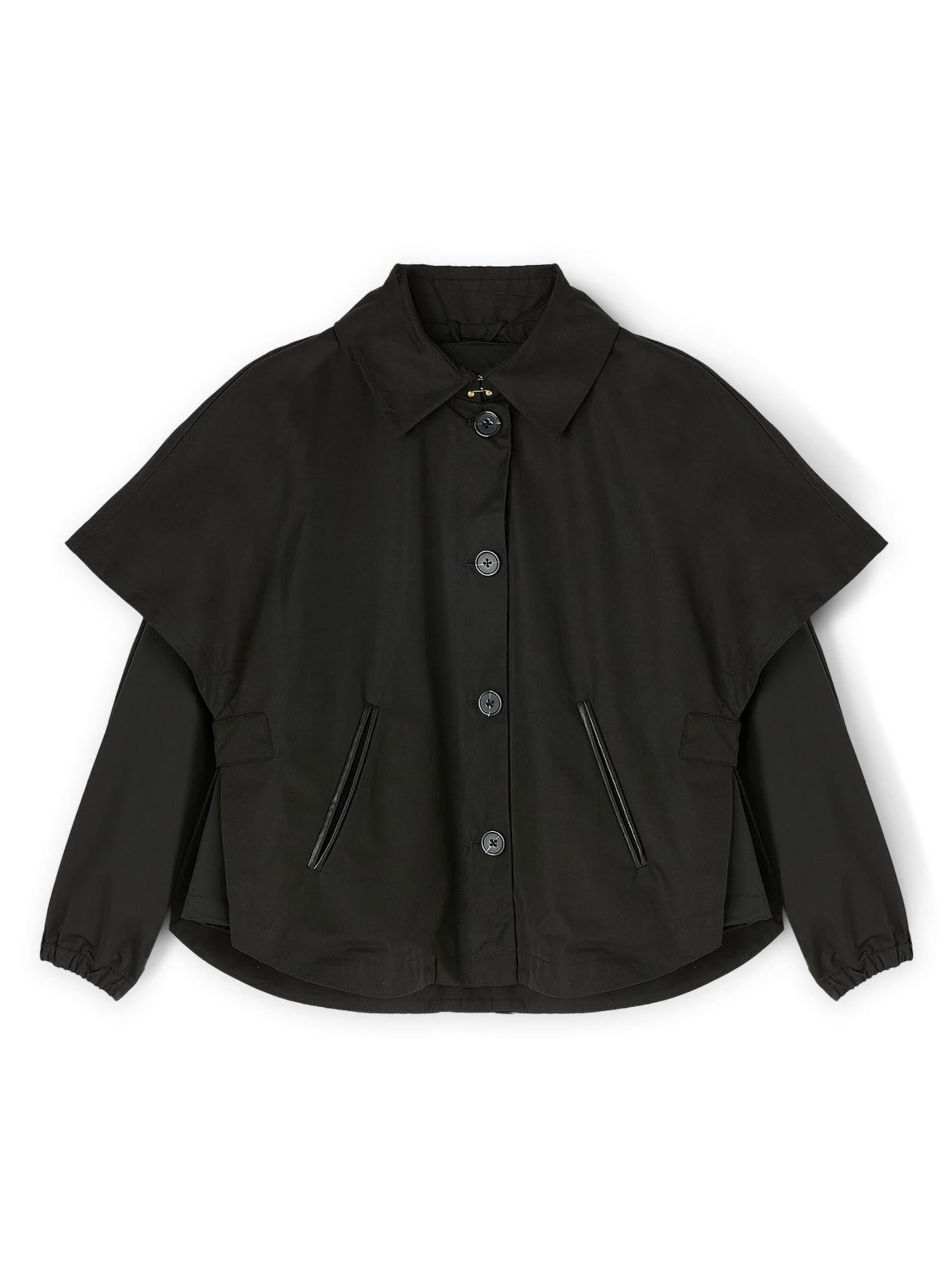 MOTIVI Wintermantel in Zwart: voorkant