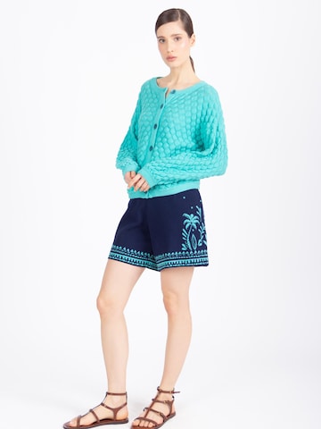 IVKO Knit Cardigan in Blue