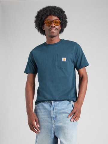 Carhartt WIP Футболка в Синий: спереди