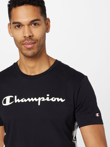 melns Champion Authentic Athletic Apparel T-Krekls