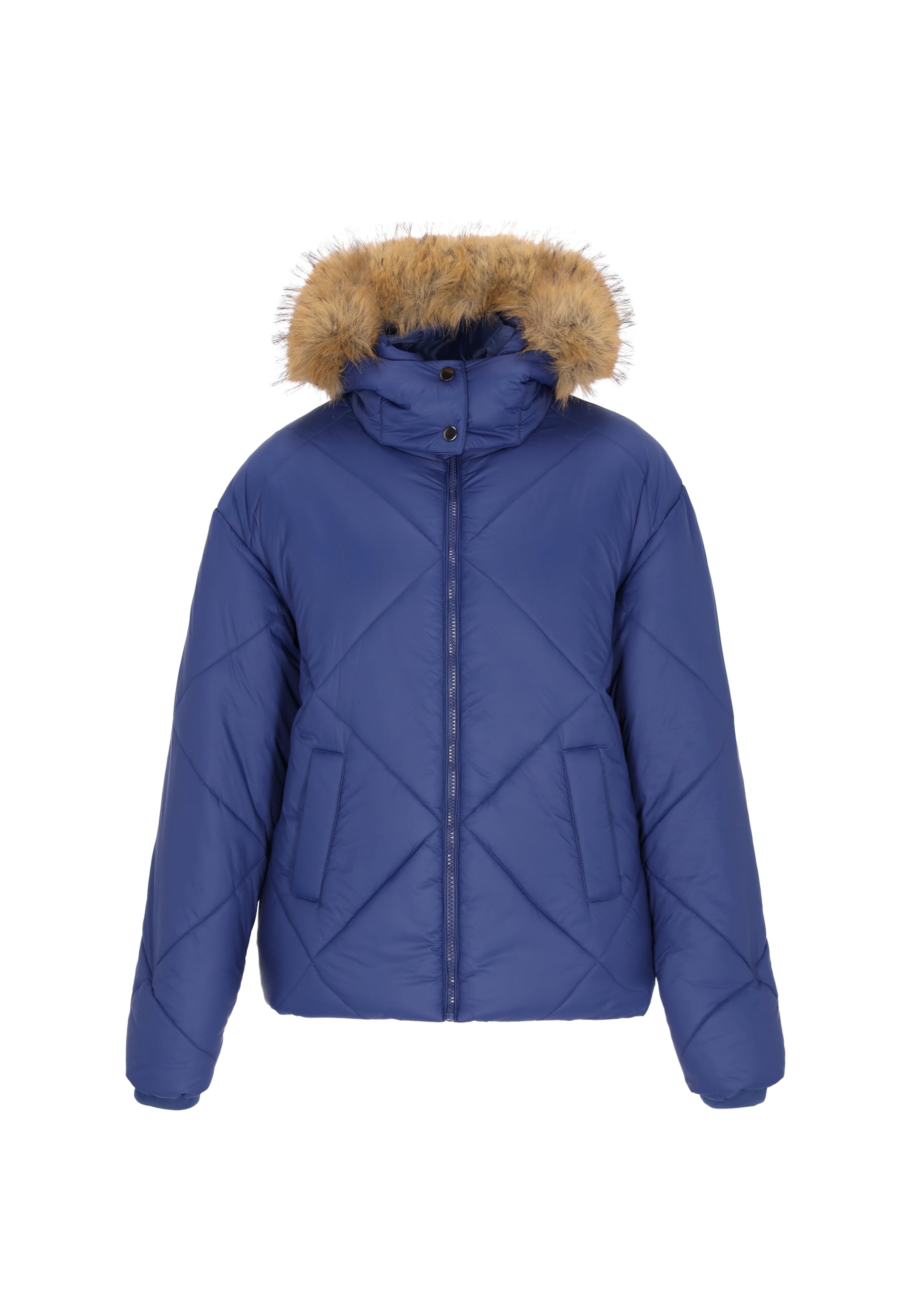 Usha - Casaco de inverno em azul: frente