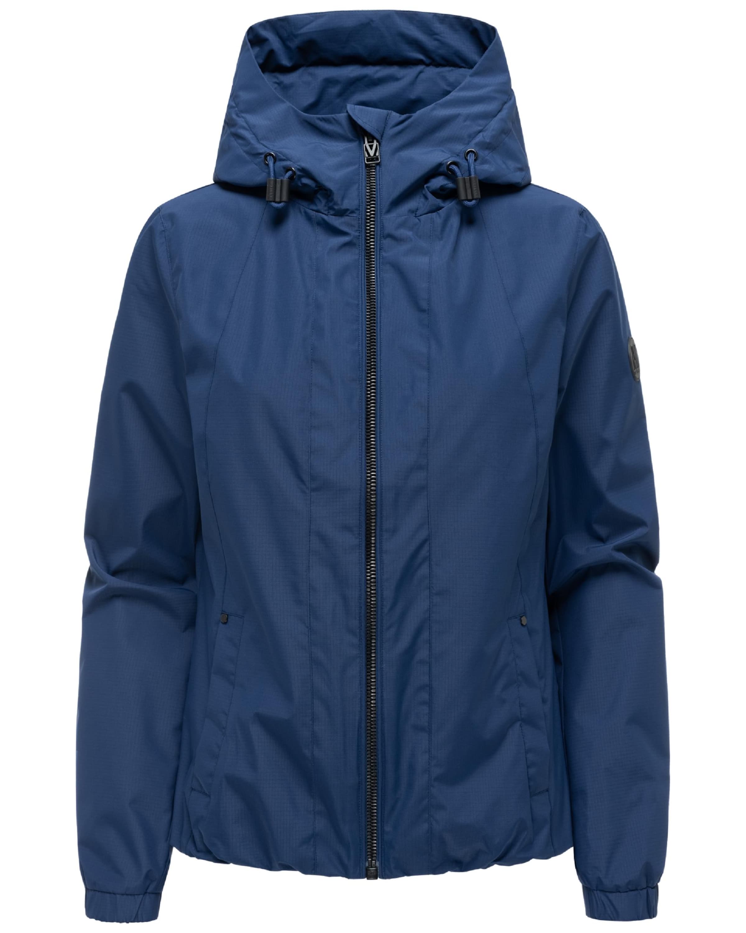 MARIKOO Between-season jacket 'Yoshikoo 16' in Blue: front