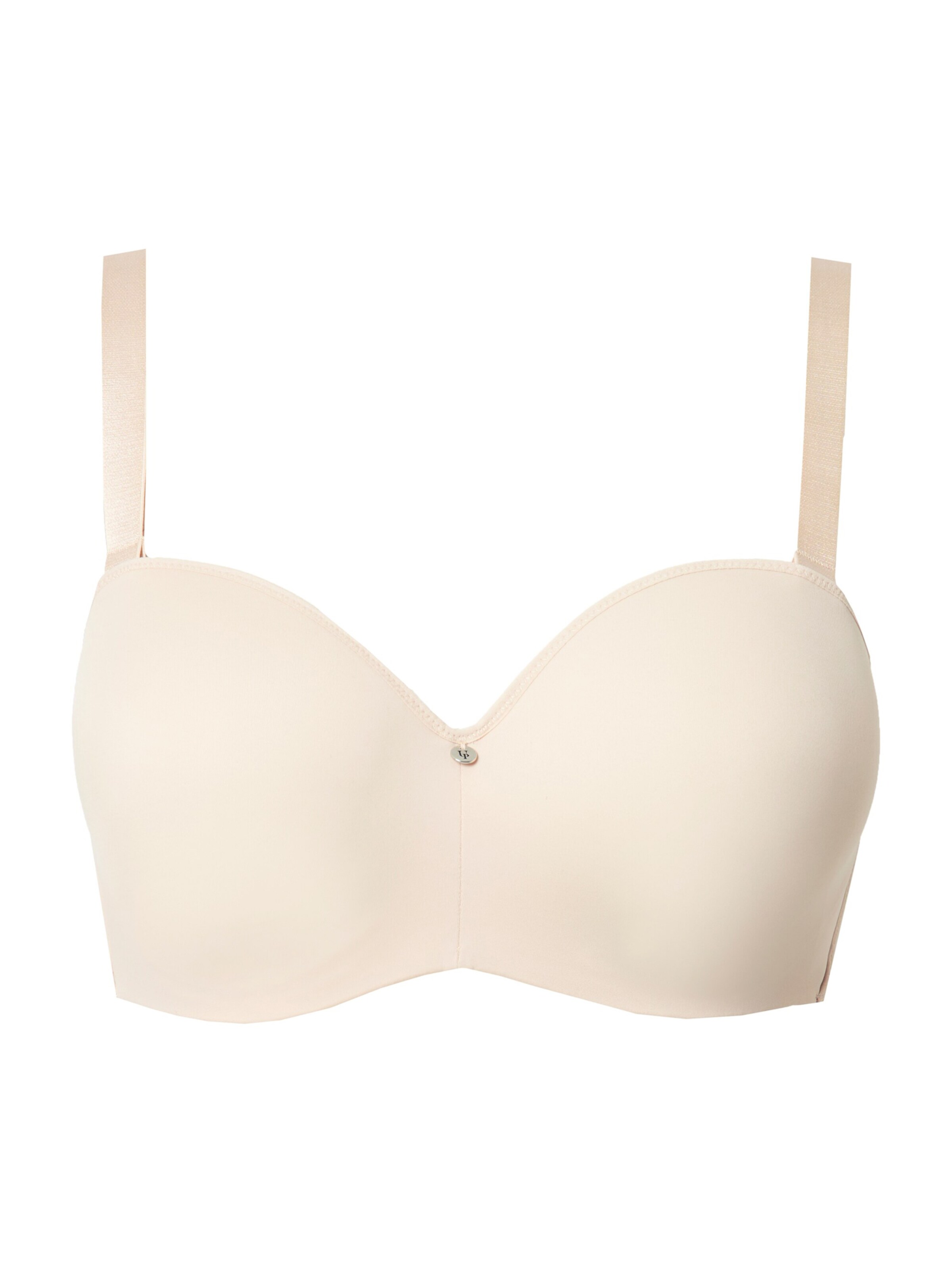 Ulla Popken Bandeau Behå i beige: framsida