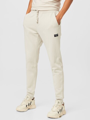 BJÖRN BORG Tapered Workout Pants 'CENTRE' in Grey: front