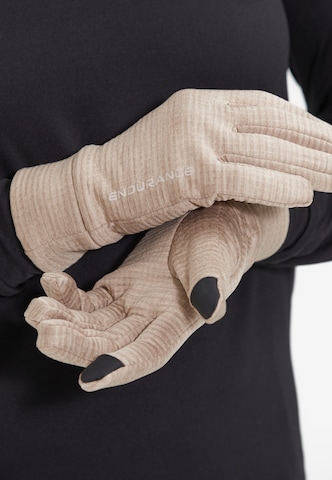 ENDURANCE Athletic Gloves 'Nevier' in Beige