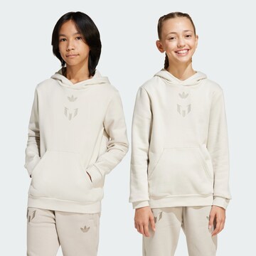 ADIDAS ORIGINALS Sweatshirt 'Messi' in Beige: front