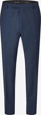 HECHTER PARIS Regular Pleated Pants in Blue: front