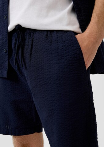 QS Regular Broek in Blauw
