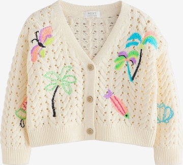 Next Neuletakki värissä beige: etupuoli