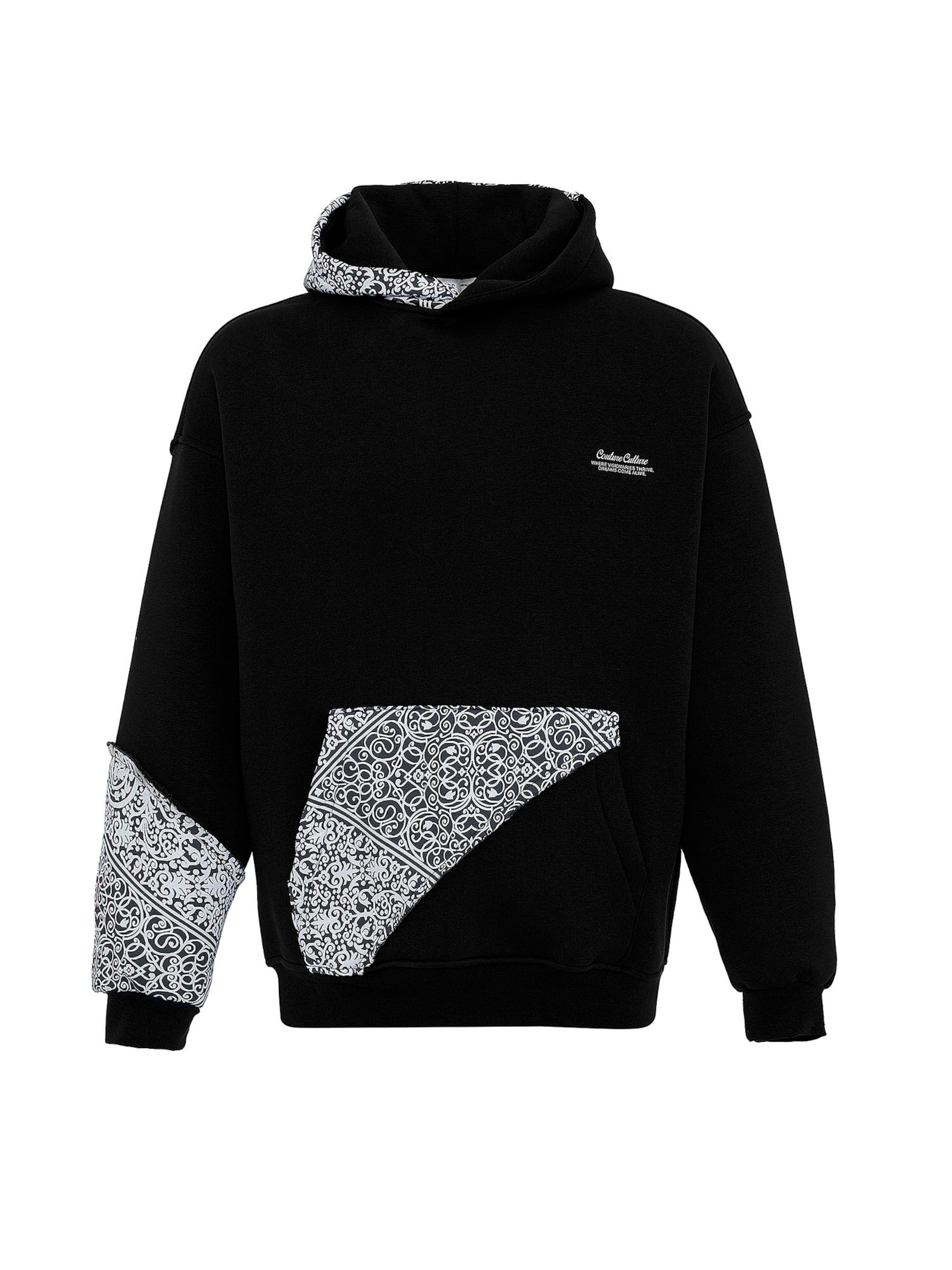 VAMOS CLO Mikina - Čierna: predná strana