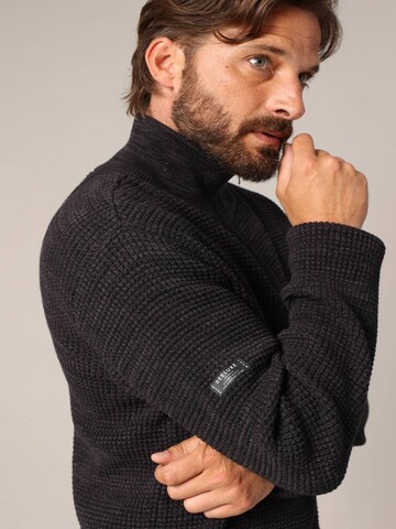 Pull-over 'HENLEY' Deeluxe en noir