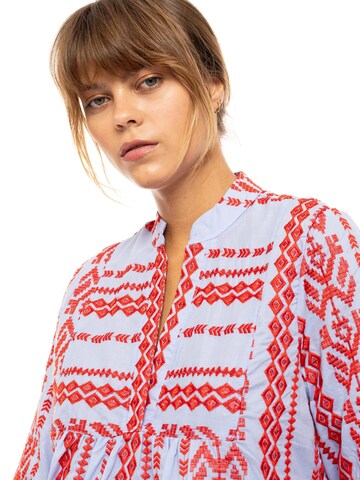 Pink Label - Vestido de verano 'BEACHWEAR EMBRODERY ICE BLUE' en azul