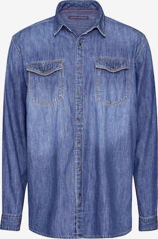 PADDOCKS Button Up Shirt in Blue: front