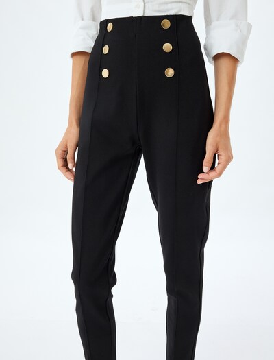 Koton Trousers in Gold / Black, Item view