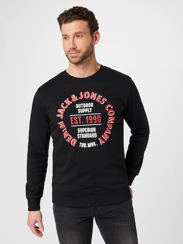 JACK & JONES Sweatshirt 'Andy' i sort: forside