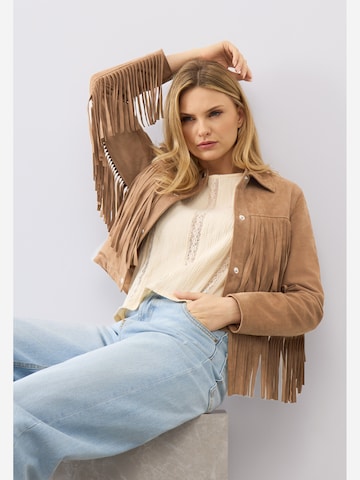 Bolongaro Trevor - Chaqueta de entretiempo 'Nora Fringe' en marrón