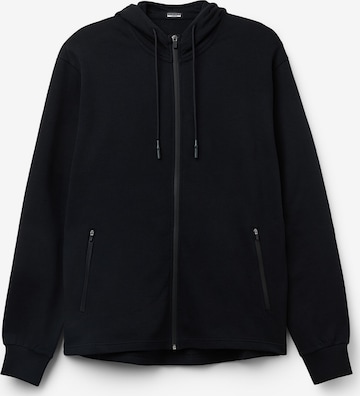 IUMAN Intimissimi Uomo Sweatjacke in Schwarz: Vorderseite