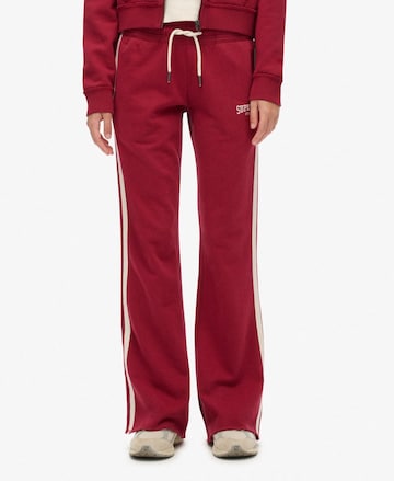Loosefit Pantalon Superdry en rouge : devant