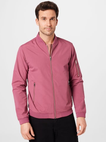 JACK & JONES Regular fit Between-Season Jacket in Pink: front