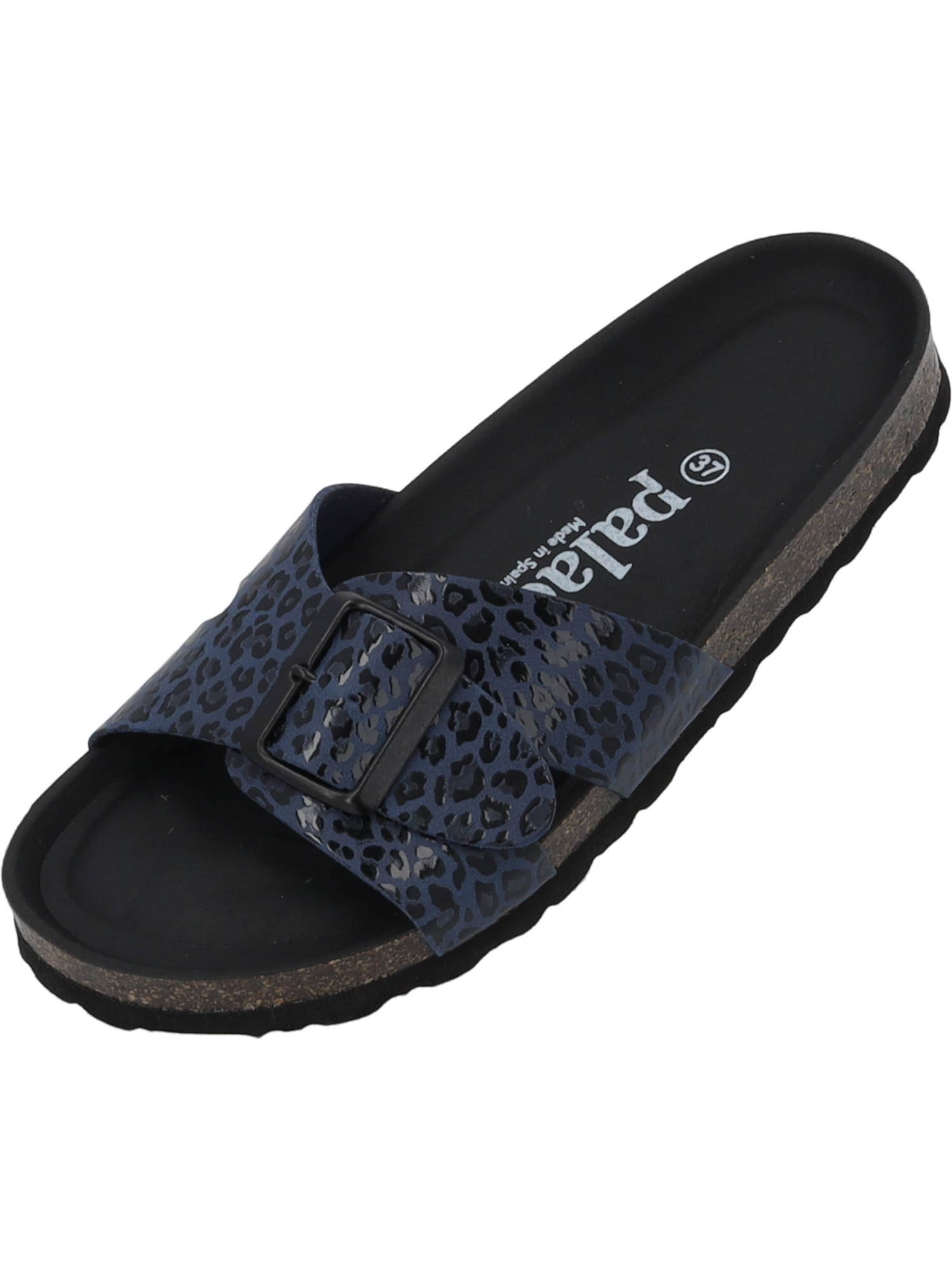 Palado Pantolette 'Tinos' in Blau: Vorderseite