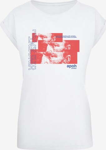 Merchcode T-Shirt 'APOH - Van Gogh The Stars' in Weiß: predná strana