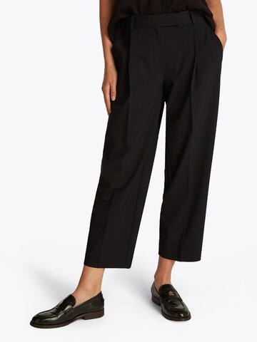 Loosefit Pantalon à pince TOMMY HILFIGER en noir : devant