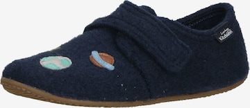 Living Kitzbühel Slippers in Blue: front