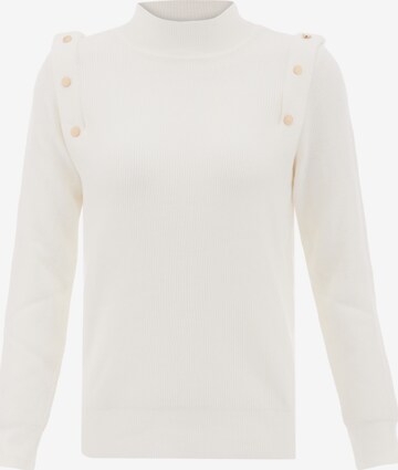caspio Sweater in White: front