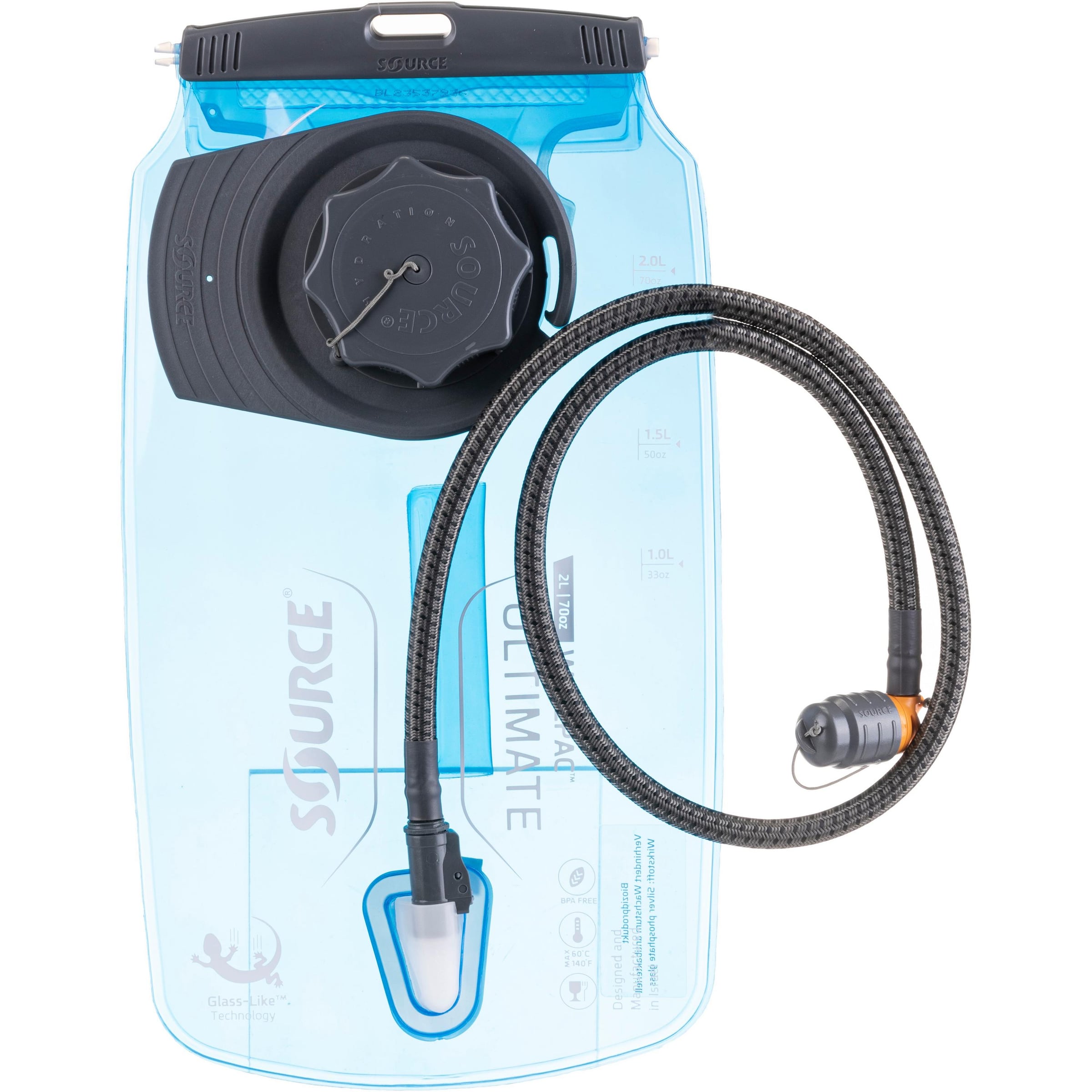 Source Trinksystem 'Widepac Ultimate' 2l in Blau: Vorderseite