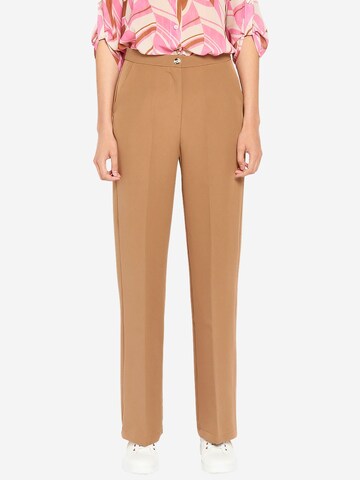 Regular Pantalon à plis LolaLiza en beige