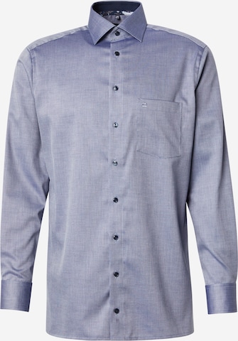 Chemise OLYMP en bleu : devant
