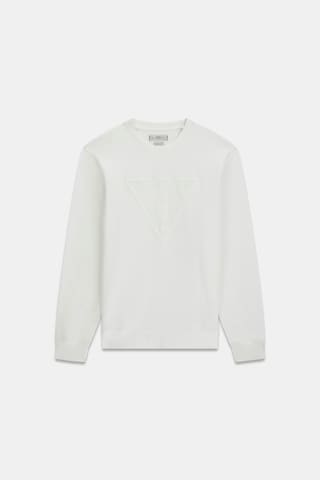 GUESS - Sweatshirt 'Audley' em branco: frente