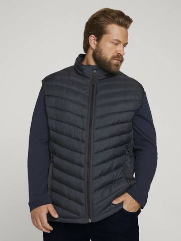 TOM TAILOR Men + Bodywarmer in Blauw: voorkant